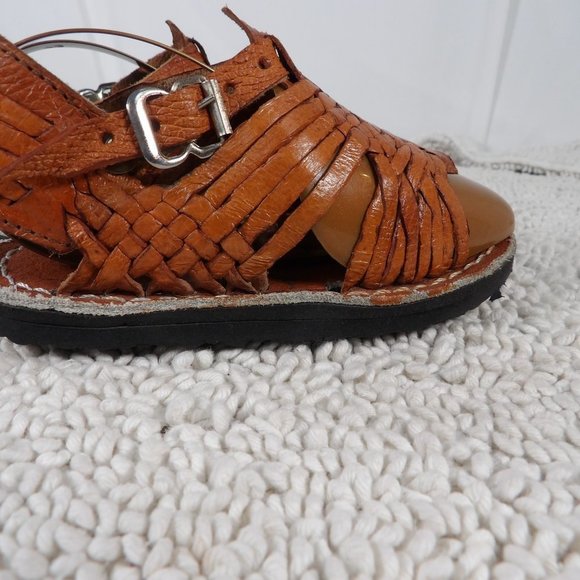 Unisex Leather Mexican Sandals Huaraches Size 14 MEX/ 7C USA - Picture 4 of 13